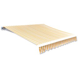 vidaXL platno za tendu narančasto-bijelo 350 x 250 cm Cijene