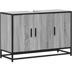vidaXL kopalniška omarica siva sonoma 90x33x60 cm inženirski les, (22067660) Cene