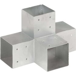 vidaXL Spojnik za steber X oblike pocinkana kovina 101x101 mm Cene