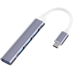 E-green USB 3.1 tip C - HUB 4port USB 3.0 Sivi Cene