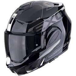 Scorpion exo-tech evo traveller black-white kaciga Cene