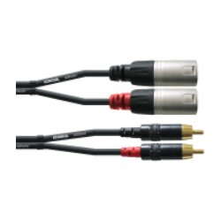 Cordial CFU 3 MC Unbalanced Twin kabel, črn, 3m Cene