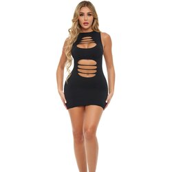 Pink Lipstick Can't Commit Dress Black S/M/L Cene
