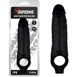 Chisa crna navlaka za penis Mighty Sleeve Cene
