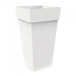 MELROSE visoka kvadratna posuda za biljke Melrose (Vanjska dimenzija (D x Š x V): 30 x 30 x 41 cm, Plastika, Bijele boje) Cene