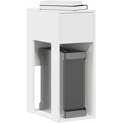 TOWER stalak za računalo s ladicom bijeli 30x44x74 cm Cene