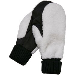 Urban Classics Accessoires Basic Sherpa Gloves black/offwhite Cene