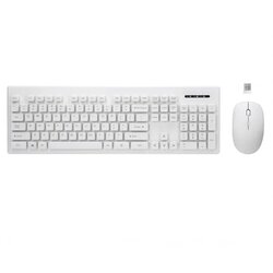 Rebeltec wireless set, keyboard + mouse white WHITERUN Cene