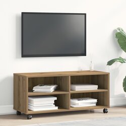 vidaXL TV kabinet Hrast Konstruirano drvo Srednje Centar za zabavu Cijene