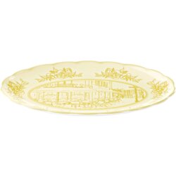  Velik ovalna servirni krožnik "Josephine" - Dusty Yellow Cene