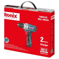 Ronix bušilica 8613 bmc akumulatorska pakovanje sadrzi dve baterije (2X1.5AH) 12V/26NM Cene