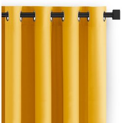 Restilo curtain CARLI color mustard plain style classic silver eyelets type of material - textiles oxford 200x270 Cijene