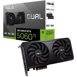 Asus grafička kartica NVIDIA GeForce RTX 5060 Ti, 16GB, DUAL-RTX5060TI-O16G Cijene