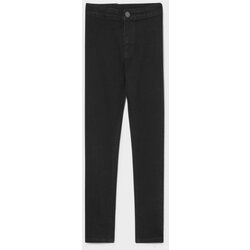 CA pantalone za devojčice, visok struk, slim fit, crne Cene