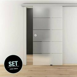 DIAMOND DOORS steklena drsna vrata jubidoor 6.1 (935 x 2058 mm, varnostno kaljeno steklo) Cene