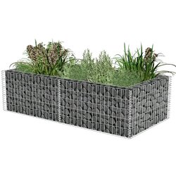 vidaXL Gabionsko cvetlično korito iz pocinkanega jekla 180x90x50 cm, (20708068) Cene