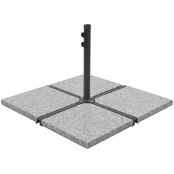  Postolje za suncobran granitno 25 kg četvrtasto sivo Cijene