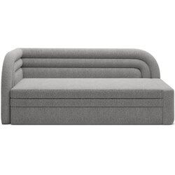 ELTAP Siva sklopiva/s prostorom za odlaganje sofa od bouclé tkanine s lijevim kutom 223 cm Fabillo – Cene