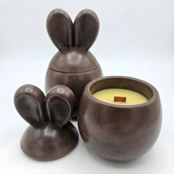 NOBAMO Sveča Sladki Zajček - Rjava / Limeta, Mango Cene