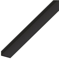 KANTOFLEX Kotni profil (Do x Š x V: 1.000 x 20 x 10 mm, Debelina: 1,5 mm, Togi PVC, Črne barve) Cene