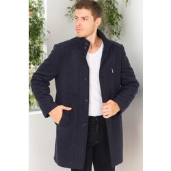 Dewberry PLT8386 MEN'S COAT-DIAGONAL DARK NAVY BLUE-2 Cene