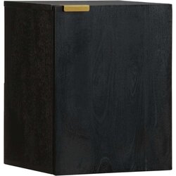 vidaXL Kopalniška viseča omarica črna 38x33x48 cm inženirski les Cene