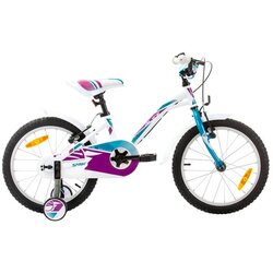 S Print dječji bicikl Alice 18" white/purple/turquoise Cene