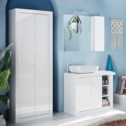 LC Mobili Visoki kupaonski ormar s 2 vrata 70x188 cm BASIC 439015-20 Cijene