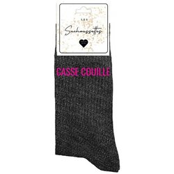 Les Sachoussettes Nogavice Casse couille Črna Cene