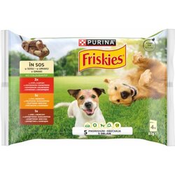 Friskies Multipack Adult meso in zelenjava v želeju 4x85 g Cene