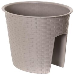Prosperplast žardinjera Ratan za ogradu - capuccino 7529U Cene