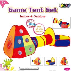Iplay Igralni set šotorov z bazenom in tunelom - 100 kosov žogic Cene