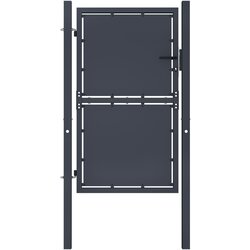 vidaXL Vrtna vrata iz jekla 100x175 cm antracitna Cene