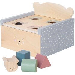 Jabadabado® lesena škatla za vstavljanje likov teddy Cene