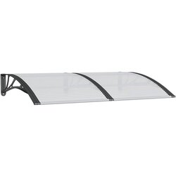 vidaXL Nadstrešek za vrata črn 150x100 cm polikarbonat, (20601022) Cene