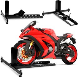 Humberg MT3 Motorcycle Front Wheel Stand - Durable and Adjustable Black Design, (21739001) Cene