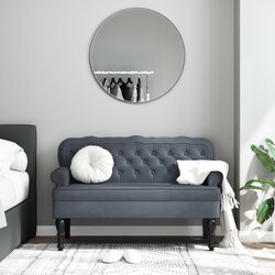 vidaXL klupa s naslonom tamnosiva 119 5 x 64 5 x 75 cm baršunasta Cijene
