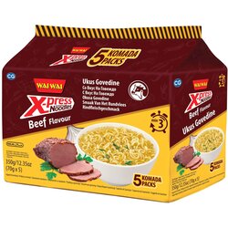 Wai Wai x-press instant nudle ukus govedine 5x70g Cene