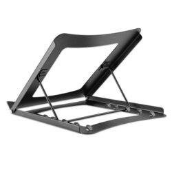Manhattan Laptop and Tablet Stand, Adjustable (5 positions), Suitable for all tablets and laptops up to 15.6, Portable and Lightweight, Steel, Black, Lifetime Warranty Cene