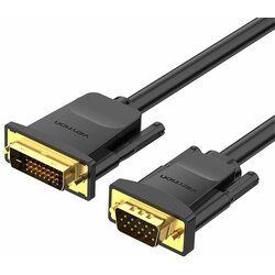 Vention DVI(24+5) to VGA kabl 3M Black Cene