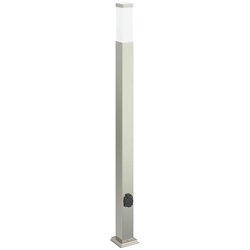 vidaXL Stebriček z vtičnico 110 cm nerjaveče jeklo IP44, (5000296996) Cene