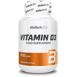BioTech USA Vitamin D3 60 tab Cene