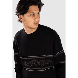 ICHPIG Razor Knitted Crew Pulover black Cene