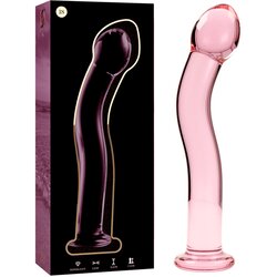 Ibiza Nebula Model 18 Dildo Borosilicate Glass 18.5x3.5cm Pink Cene