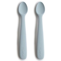 Mushie Silicone Feeding Spoons žlička Powder Blue 2 kos Cene