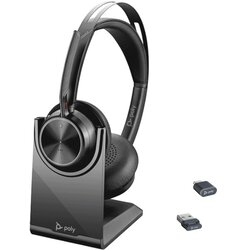 HP Poly Voyager Focus 2 Microsoft Teams Certified USB-C-C Headset +USB-C/A Adapter +Charging Stand 9T9J6AA Cene