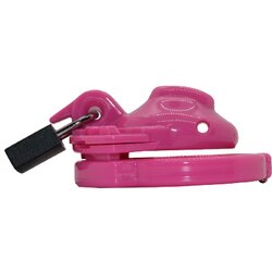 The Vice Chastity Cock Cage Clitty Pink Cene