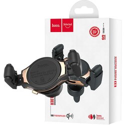 Hoco Auto punjač, bežični, za smartphone, USB, 5 V / 10 W - S1 Selected, Crni Cene