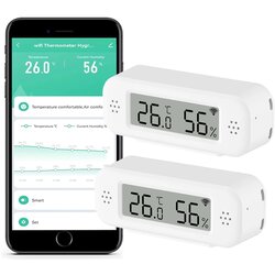 QXMH 2x pametni WiFi termometer in higrometer z aplikacijo Cene