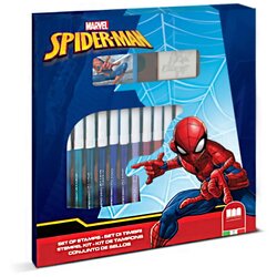 Multiprint Spider-Man 18-delni komplet žigov s flomastri - Cene